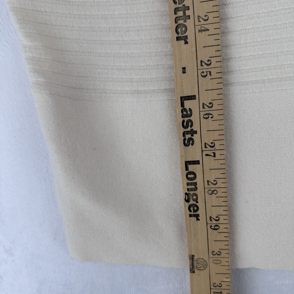 Eileen Fisher Bateau Neck Oversized Sweater Tunic Size Small Cream Wool Blend - Picture 7 of 8